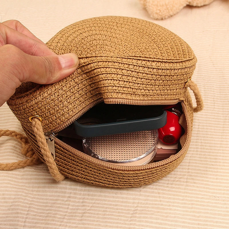 Sundress Ready- Woven Round Purse